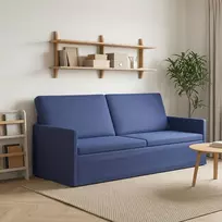 3 vietų sofa Policijos mėlyna 190 x 81 x 82 cm Aksomas