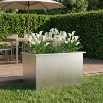 Sodo vazonas su LED Sidabrinė 50 x 80 x 48 cm