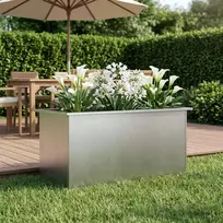 Sodo vazonas su LED Sidabrinė 50 x 100 x 48 cm