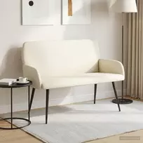 Dvivietė sofa su metalinėmis kojelėmis 2 vietos Kreminė