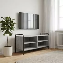 TV staliukas Televizoriaus spintelė 140 x 39,5 x 50 cm Pilka Sonoma