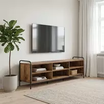 TV staliukas Televizoriaus spintelė 140 x 39,5 x 50 cm Sendintos medienos