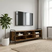 TV staliukas Televizoriaus spintelė 140 x 39,5 x 50 cm Dūminio ąžuolo