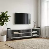 TV staliukas Televizoriaus spintelė 140 x 39,5 x 50 cm Pilka Sonoma
