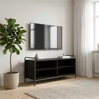 TV staliukas Televizoriaus spintelė 140 x 39,5 x 50 cm Juodojo ąžuolo