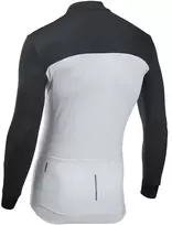 Dviratininko marškinėliai Northwave Force 2 Full Zip L/S light pilkas-juodas-XXL