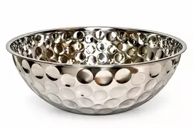 Metalinis serviravimo dubuo sidabrinis 19 cm
