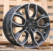 Ratlankis RACINGLINE H593 R16x7 5x112 ET 45 CB 57.1 (Black Partial Polished) (675 kg)