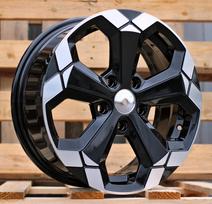 Ratlankis RACINGLINE Y1274 R16x6.5 5x114.3 ET 45 CB 66.1 (Black Partial Polished) (690 kg)