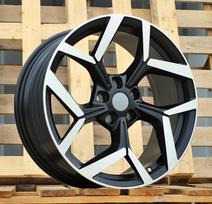 Ratlankis RACINGLINE YF5729 R18x8 5x108 ET 47.5 CB 63.4 (Black Polished Half Matt) (850 kg)