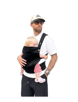 Bizzi Growin - Nomad Velvet Baby Carrier - Kūdikių nešioklės ir apklotai - Juoda