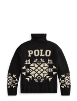 Polo Ralph Lauren - Snowflake Wool Turtleneck Sweater - Golfas - Juoda