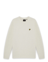 Lyle & Scott - Brushed Crew Neck Jumper - Apvalios apykaklės megztinis - Kreminė spalva