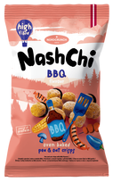NASHCHI žirnių ir avižų traškučiai su BBQ skoniu 60g