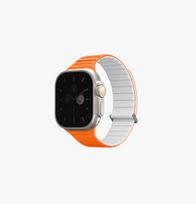 Uniq Revix Evo Reversible Magnetic Strap for Apple Watch 44/45/46/49 mm - Orange + White