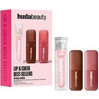 HUDA BEAUTY - LIP & CHEEK BEST-SELLERS BRONZE NUDES SET Rinkiniai ir paletės 1 pieces 1 vnt.