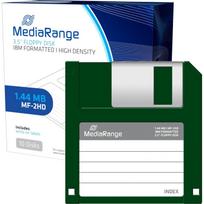 Mediarange diskeliai MR200, 1,44MB, 10 vnt., 3,5 colio, HD, suderinami su Floppy, LS-120 ir HiFloppy diskų įrenginiais