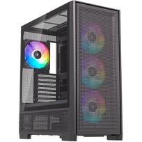 Silentware Air 2000 ARGB AIR2000BLACK, kompiuterio korpusas, 59 l, E-ATX, 4x140mm ARGB, 3x120mm ARGB, grūdintas stiklas, plienas