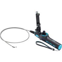 Hazet HD video endoscope set with 360° swivel probe ? 3.9mm, 4-piece, inspection camera black/blue, photo and video recording via app