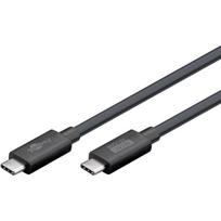 goobay USB4 Version 2.0 cable, USB-C plug > USB-C plug, 80Gbit/s black, 1.2 meters, charging with up to 240 watts