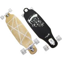 Muuwmi riedlentė Lights Longboard GLOW ABEC 7 Pablo 625, 97x23cm, 65x51mm, 78A, 100kg, 9 sluoksnių klevas, LED ratai, Dropthrough