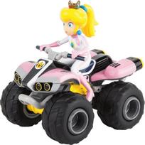Carrera RC automobilis Mario Kart Peach Quad 370200999X, 1:20, 19.5 cm, 9 km/h, 2.4 GHz, LiFePo4 3.2 V 700 mAh, daugiaspalvis