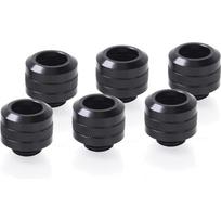 Alphacool jungtis Eiszapfen PRO 17475, 13mm, G1/4, 6 vnt, varis, tamsiai juoda, PETG akrilo vario stiklo vamzdžiams