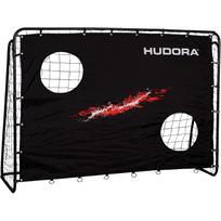 Hudora futbolo vartų treneris 76923, juodas, metalas, 5,9 kg, PE tinklas, vartų sienelė, Easy-Click sistema, nuo 4 metų