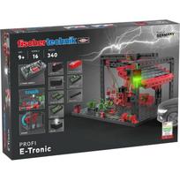 Fischertechnik E-Tronic 559883, konstrukcinis žaislas, 340 dalių, 9V, 16 programų, 2 mygtukai, 1 rėlinis kontaktas, 1 XS variklis