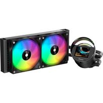 Ocypus Sigma L24 ARGB kompiuterio aušintuvas Sigma-L24-BK2AAWWN00X-GL, 2x120mm, 500-2000rpm, 29dB, 73cfm, 4-Pin-PWM, 2.4W