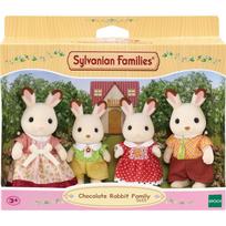 Epoch Sylvanian Families Šokoladinių triušių šeima 5655, konstrukcinis žaislas, 4 figūros, 6-8 cm, 3+ metai, aprengiamos figūros