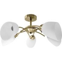 Activejet lubų šviestuvas NIKITA 5P Patyna, 5xE27, 200W, 220-240V, 50/60Hz, IP20, baltas stiklas, metalas, patina, RoHS