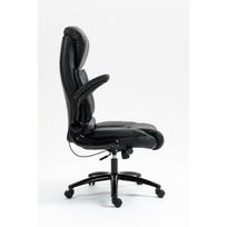 Activejet biuro kėdė YK7406-1 BK, 118-126cm, 70cm, 5 ratai, ergonomiška, pasukama, paminkštinta, galvos atrama, juosmens pagalvėlė