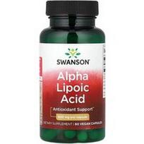 Swanson Vitamins, Alfa lipoinė rūgštis, ypač stipri, 600 mg, 60 augalinių kapsulių