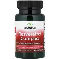 Swanson Vitamins, Resveratrolio kompleksas, 60 kapsulių