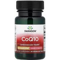 Swanson Vitamins, CoQ10, 100 mg, 50 veganiškų minkštųjų kapsulių