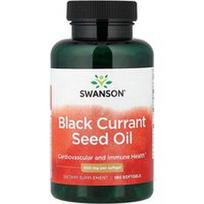 Swanson Vitamins, Juodųjų serbentų sėklų aliejus, 500 mg, 180 minkštųjų gelių