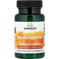 Swanson Vitamins, Benfotiaminas, stipresnis, 160 mg, 60 veganiškų kapsulių