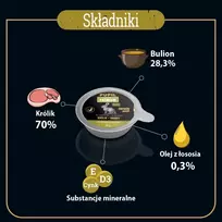 PUPIL Premium Adult triušis mono - drėgnas pašaras katėms - 85g