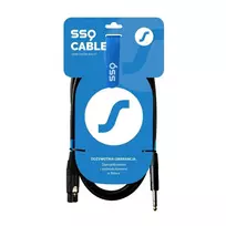 SSQ XLRJS3 - XLR female - Jack stereo 6,3 mm kabelis, 3 m