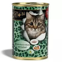 O’CANIS Rabbit and chicken with salmon oil - šlapias kačių maistas - 400g