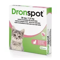 VETOQUINOL Dronspot - dehelmintizuojantys lašai katėms 0,5-2,5 kg
