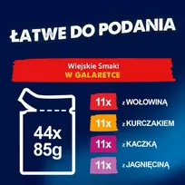 PURINA Felix Fantastic in jelly Box - šlapias kačių maistas - 44x85g