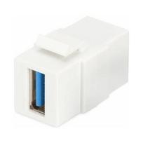Digitus Moduł Keystone USB 3.0, łącznik do gniazd i pustych paneli, żeński/żeński, biały (DN-93404) | DN-93404 | 4016032445623