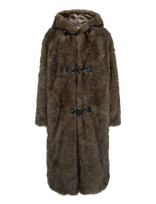 Topshop - Tstyra Coat Otw - Dirbtinis kailis - Ruda