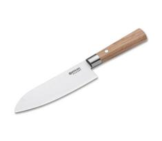 Böker - Damasko plieno santoku virtuvinis peilis DAMAST OLIVE 17,2 cm alyvmedžio mediena