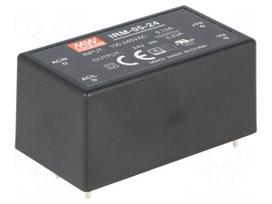 Converter: AC/DC | 5.52W | Uin: 85÷264VAC,120÷370VDC | Uout: 24VDC