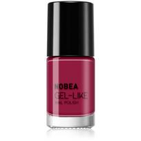 NOBEA Day-to-Day Gel-like Nail Polish gelio efekto nagų lakas atspalvis Pomegranate red #N45 6 ml