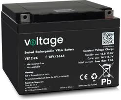 AGM Battery Voltage 12V 26Ah VE12-26 (Lifespan 6-9 years)