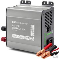 Qoltec Smart Monolith charger for LiFePO4 AGM GEL SLA batteries | 10A | 12V